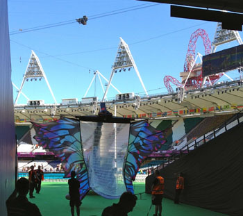 Butterfly Wings for the Paralympic Closing Ceremony, photo by James Booth